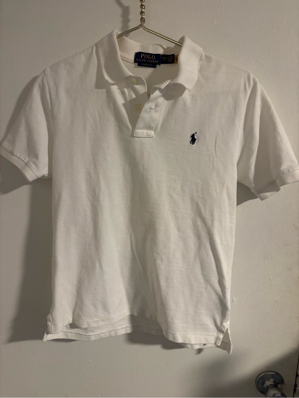 Polo Ralph Lauren Boys Classic Fit White Polo Shirt Size L 14-16
(1280)